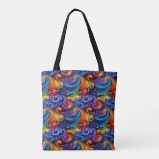 Bolso De Tela Vibrant Swirl Pattern Fleece Blanket