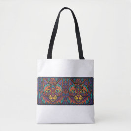Bolso De Tela Vibrant Tribal Spirit Cats Tote Bag