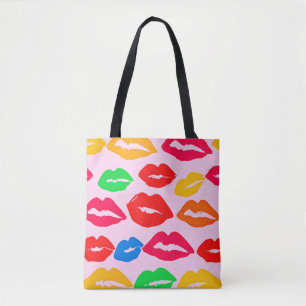 Bolso De Tela Vibrante besada por el patrón de colores