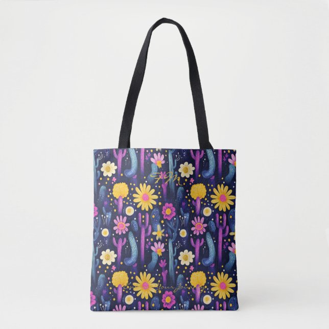 Bolso De Tela Vibrante Desierto Bloom Wellness Tote Bag (Anverso)