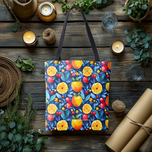 Bolso De Tela Vibrante Fruit Medley Wellness Tote Bag