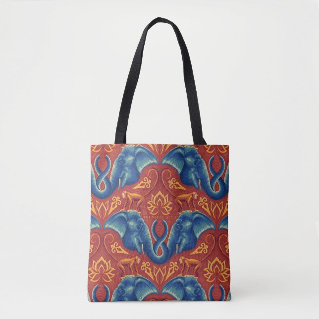 Bolso De Tela Vibrante patrón de taparrabos de safari - El Lotus (Anverso)