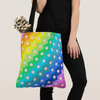 Vibrante Patrón floral de arco iris geométrico hex