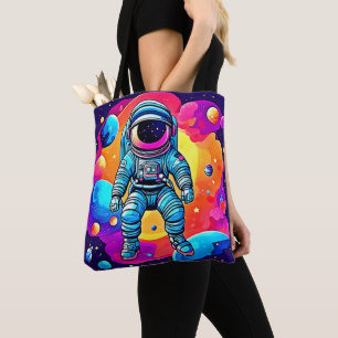 Bolso De Tela Vibrante Personalizado espacial Arte: Sueños de as