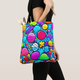 Bolso De Tela Vibrante Resumen Candyland
