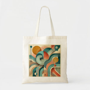 Bolso De Tela Vibrante Resumen de arte geométrico: diseño modern