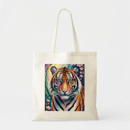 Bolso De Tela Vibrante retrato del tigre de fantasía | Exótico