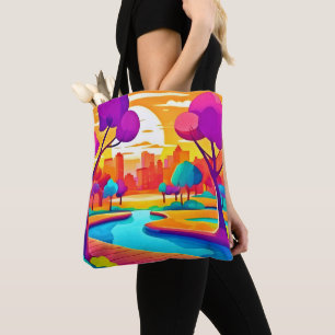 Bolso De Tela Vibrante Sunset City Park