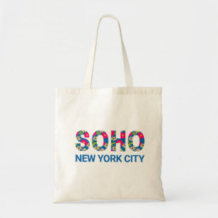 Bolso De Tela Vibrantes Barrios de la ciudad de Nueva York