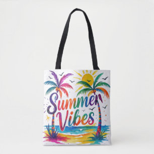 Bolso De Tela Vibrantes Vibraciones de Verano