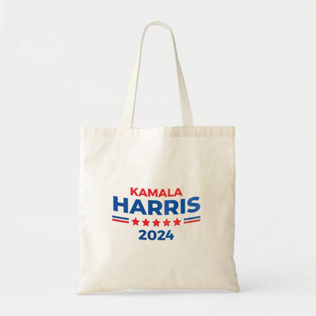 Bolso De Tela Vicepresidenta Kamala Harris para la presidencia d (Frente)