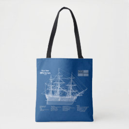 Bolso De Tela Victoria de HMS - Planes de trazado de buques ABD