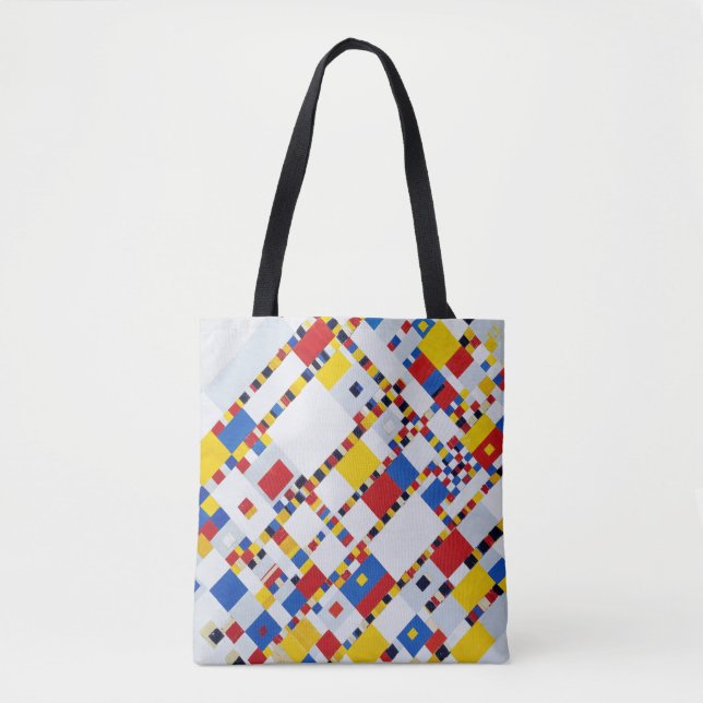 Bolso De Tela Victory Boogie Woogie, Mondrian (Anverso)