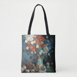 Bolso De Tela Vida con flores de pradera Vincent van Gogh