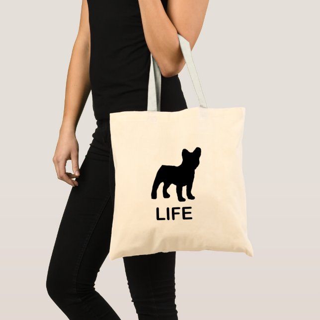 Bolso De Tela vida de bulldog francesa (Anverso (producto))