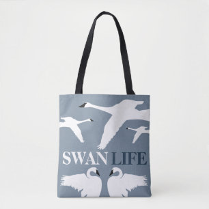 Bolso De Tela Vida de cisne, Cisne elegante