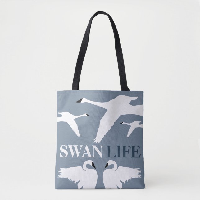 Bolso De Tela Vida de cisne, Cisne elegante (Anverso)