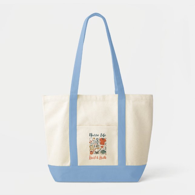 Bolso De Tela Vida de Enfermera (Frente)