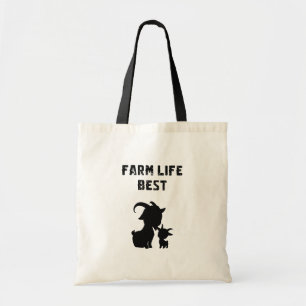 Bolso De Tela Vida de granja Mejor vida de campo Amante de los a