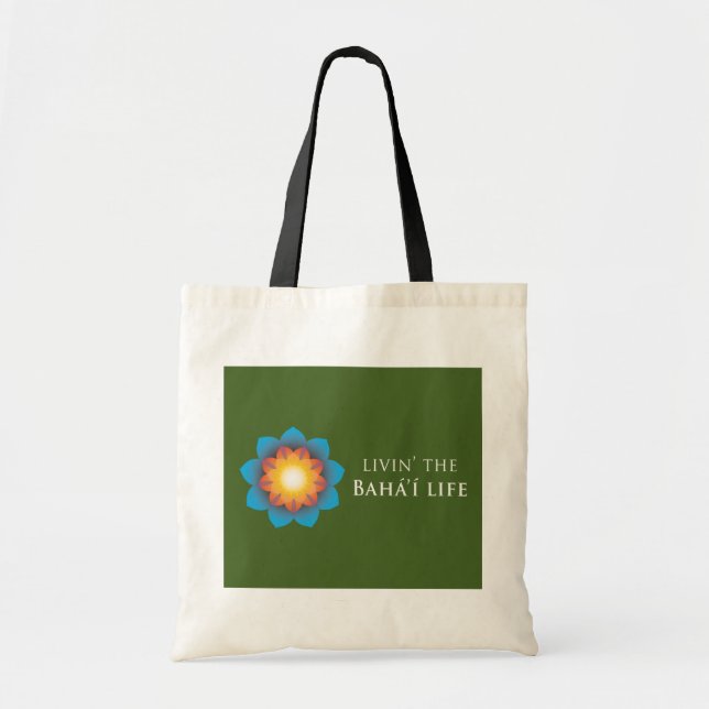 Bolso De Tela Vida de Livin Bahá'í (Frente)