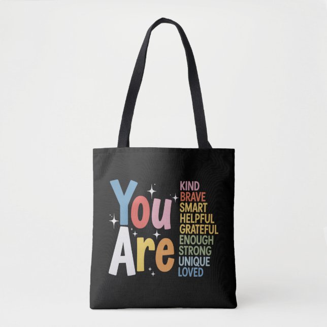 Bolso De Tela Vida de maestro Sé amable Enseñando a estudiantes  (Anverso)