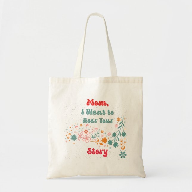 Bolso De Tela Vida de mamá Artículo con diseño divertido y signi (Frente)