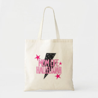 Bolso De Tela Vida de Mamá Hallelujah Rosa Brillante Verano