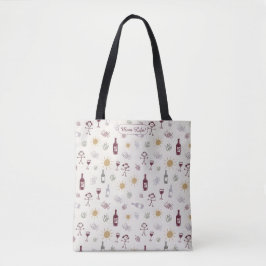 Bolso De Tela Vida de Mamá Vino Vibra Personalizado