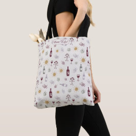 Bolso De Tela Vida de Mamá Vino Vibra Personalizado