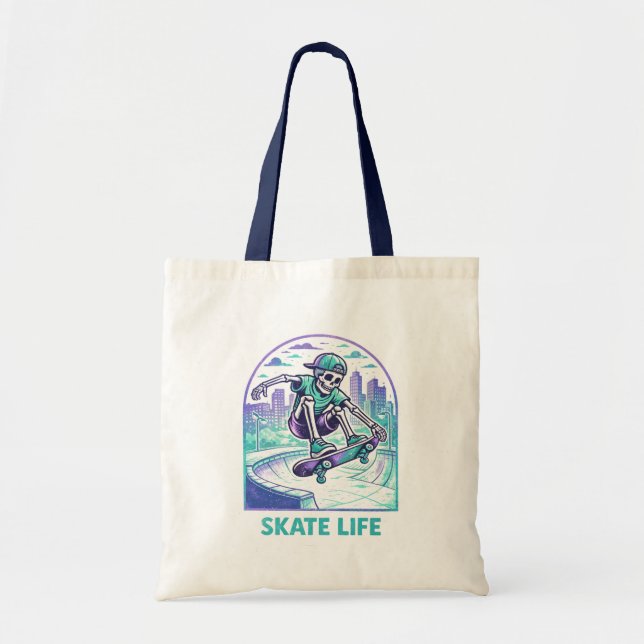 Bolso De Tela Vida de Patinaje (Frente)