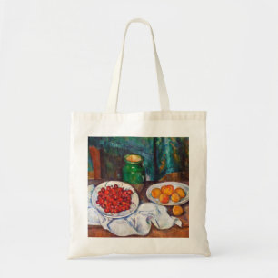 Bolso De Tela Vida de Paul todavía Cezanne con las cerezas y lo