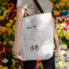 Bolso De Tela Vida en bicicleta, libre como personalizable de pá