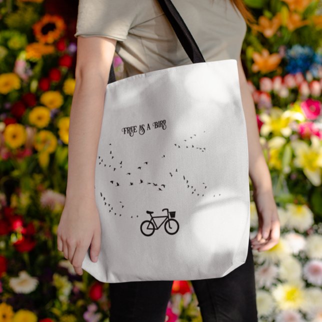 Bolso De Tela Vida en bicicleta, libre como personalizable de pá (Subido por el creador)