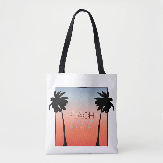 Bolso De Tela Vida en la playa (Anverso)