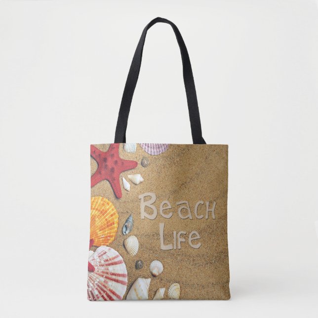 Bolso De Tela Vida en la playa (Anverso)