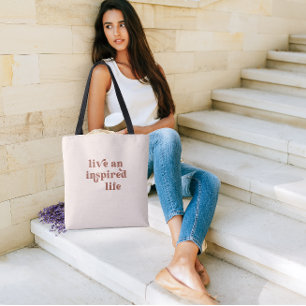 Bolso De Tela Vida en vivo e inspirada Terracotta Rubor