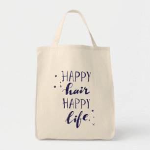 Bolso De Tela Vida feliz del pelo feliz