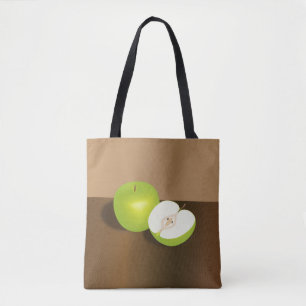 Bolso De Tela Vida fija verde de manzana y media