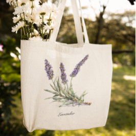 Bolso De Tela Vida herbal: Lavanda, personalizable