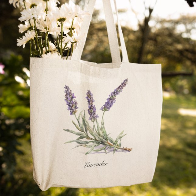 Bolso De Tela Vida herbal: Lavanda, personalizable (Subido por el creador)