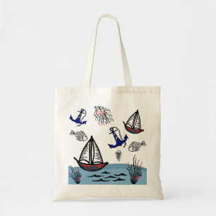 Bolso De Tela Vida marina
