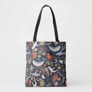 Bolso De Tela Vida marina