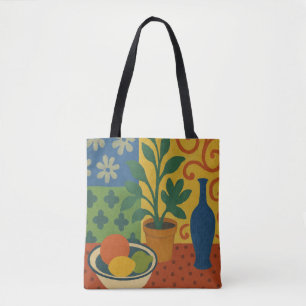 Bolso De Tela Vida modernista con pintura de frutas