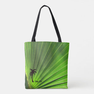Bolso De Tela Vida palma Motivo de la palmera verde