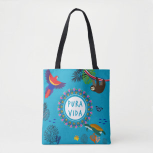 Bolso De Tela Vida salvaje de Pura Vida - Costa Rica
