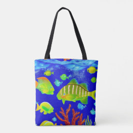 Bolso De Tela Vida salvaje marina: Flora y fauna