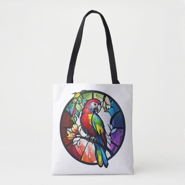 Bolso De Tela Vida silvestre con retrato de animales de raza lor (Anverso)