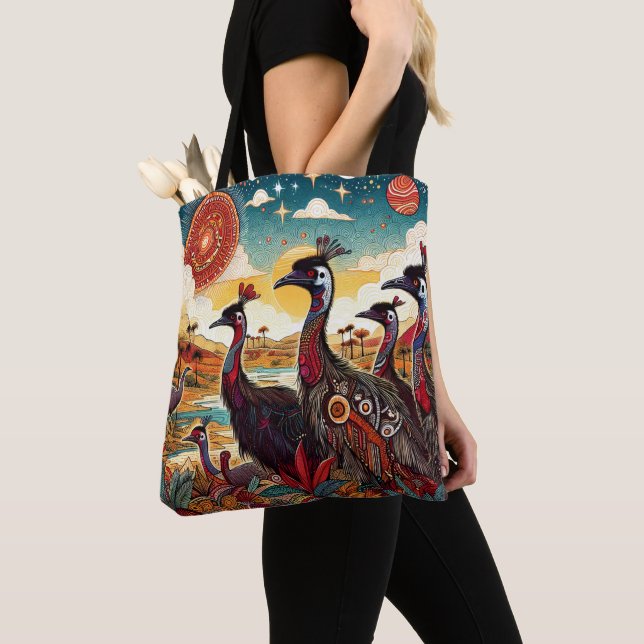 Bolso De Tela Vida silvestre de la naturaleza artesanal australi (Detalle)
