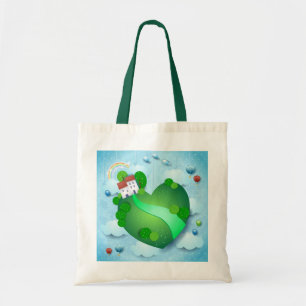 Bolso De Tela Vida verde