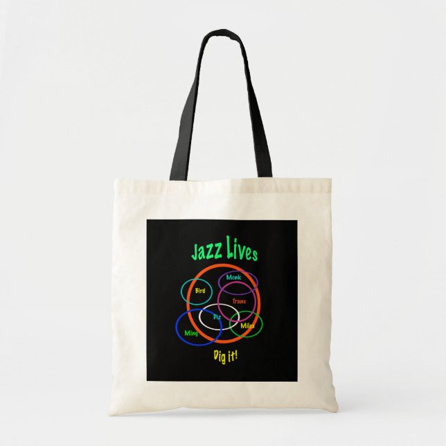 Bolso De Tela Vidas del jazz (Frente)
